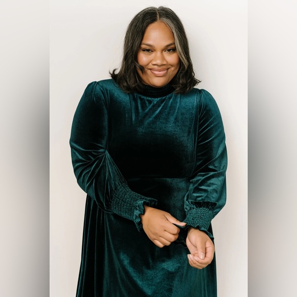 Baltic Born Emerald Velvet Dress - Large NWT - Picture 7 of 14